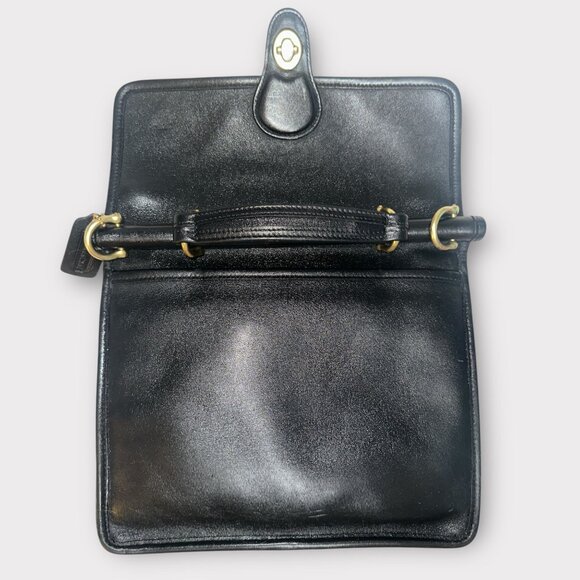 Coach Black Leather Satchel - Picture 7 of 11